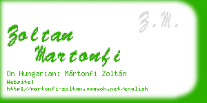 zoltan martonfi business card