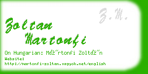 zoltan martonfi business card